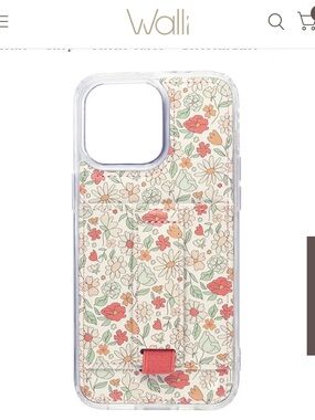 Floral iphone 15 pro case